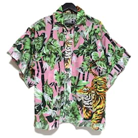 Camisa de manga corta Kenzo Memento Collection 2 de algodón y lino