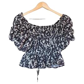 LILY BROWN Vintage Flower Pattern 2way Cropped Pullover - Autre Marque