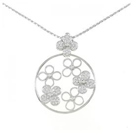 Autre Marque Collana Fiore in Diamanti 750WG