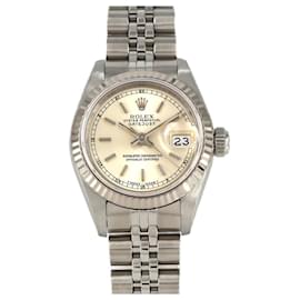 Rolex Datejust Uhr aus Edelstahl und Weißgold