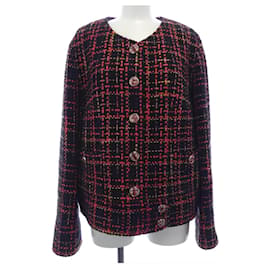 Chaqueta sin cuello de mezcla de cachemir Chanel