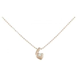 Autre Marque Collana in oro rosa K10 e diamanti