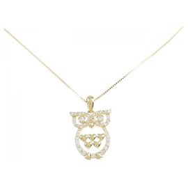 Autre Marque Collar Owl de Diamante Au750
