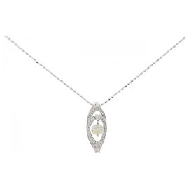Autre Marque Collana in oro bianco Au750 e diamanti