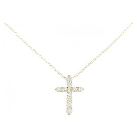 Autre Marque Collier Cross Diamond en Au750
