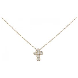 Autre Marque Collana con Croce di Diamanti Au750