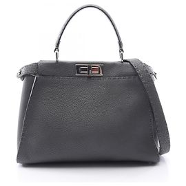 Borsa a mano 2-Way Fendi Peekaboo Regular Selleria