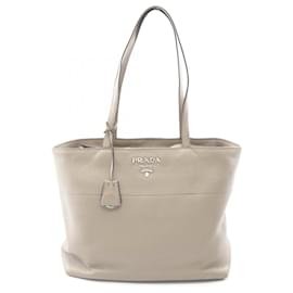 Prada VITELLO PHENIX Tote Bag aus beigem Leder