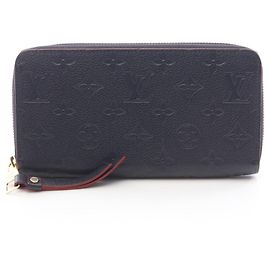 Carteira Zippy Louis Vuitton em Navy e Vermelho