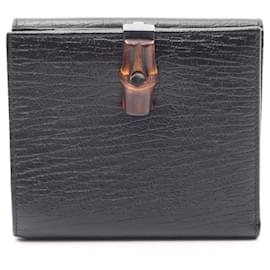 Cartera de bambú plegable Gucci