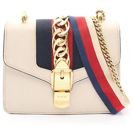 Red Gucci Canvas Sylvie Baiadera Web Drawstring Backpack  display picture 2