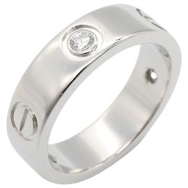 Anello Love di Cartier in oro bianco 18K con diamante