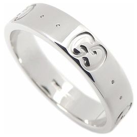 Anello Icon in oro bianco 18K Gucci