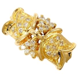 18K Gelbgold-Ring mit Diamant - Autre Marque