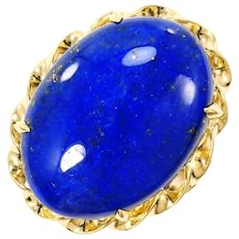 Autre Marque 18K Gelbgold-Ring mit Lapis Lazuli