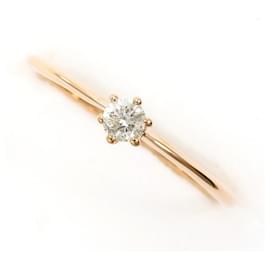 Autre Marque 18K Roségold-Ring mit Diamant