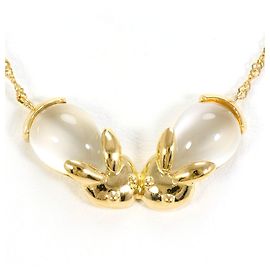 Autre Marque Collier en or jaune 18K avec pierre de lune