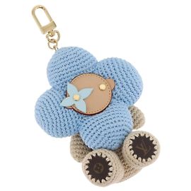 LOUIS VUITTON My Vivienne Crochet Charm Cotton Light Blue M02582 Auth 167338SM