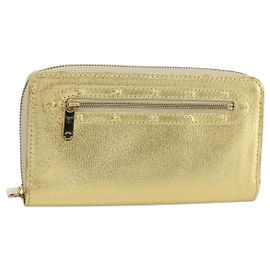 LOUIS VUITTON Zippy Wallet Long Suhari Gold M95569 LV Auth 182314A