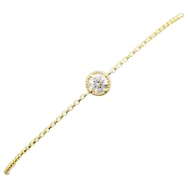 Autre Marque Bracciale con charm in oro giallo 18K con diamanti