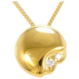 Autre Marque Collar de oro amarillo de 18K con diamante