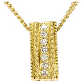 Autre Marque Collana in oro giallo 18K con diamante
