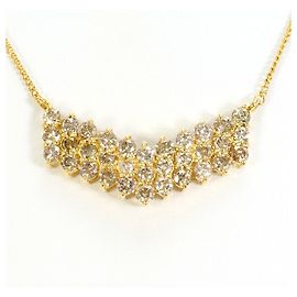 Autre Marque Collar de oro amarillo de 18K con diamante marrón