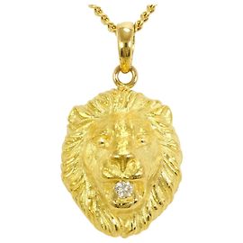 Autre Marque Collier en or jaune 18K avec diamant