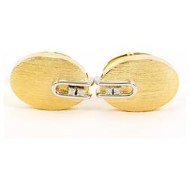 Abotoaduras em ouro amarelo 18K e platina - Autre Marque