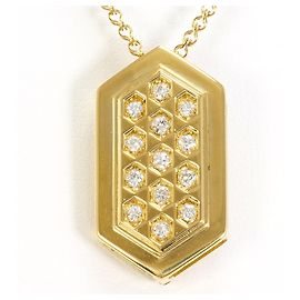 Autre Marque Collar de oro amarillo de 18K con diamante