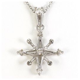 Autre Marque Collana in oro bianco 18K e diamanti