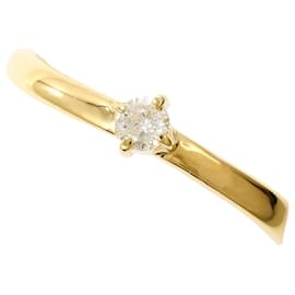 Autre Marque 18K Gelbgold-Ring mit Diamant