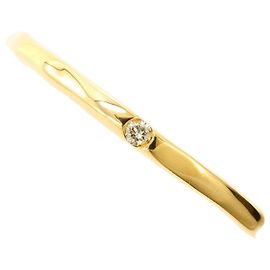 Autre Marque 18K Gelbgold-Ring mit Diamant
