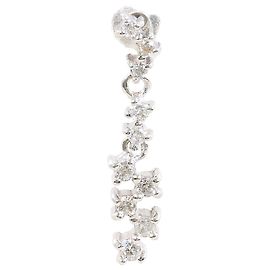 Autre Marque Eleganti orecchini pendenti in oro bianco 18K