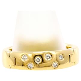 Autre Marque 18K Gelbgold-Ring mit Diamant