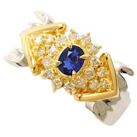 Autre Marque Eleganter Ring aus Platin und Gelbgold