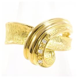 18K Gelbgold-Ring mit Diamant - Autre Marque