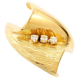 18K Gelbgold-Ring mit Diamant - Autre Marque