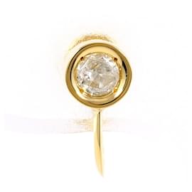 Orecchini a lobo con diamante in oro giallo 18K - Autre Marque