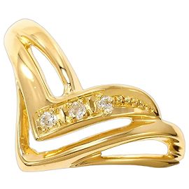 Autre Marque 18K Gelbgold-Ring mit Diamant