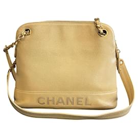Bolso de Hombro Chanel Caviar Logo Chain 1996