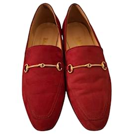 Bally Mocassini in Scamosciato Rosso