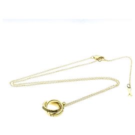 Collana con pendente Atlas X Closed Interlocking di Tiffany & Co. in oro giallo 18K