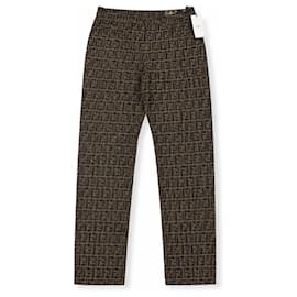 Vaqueros Fendi Zucca FF Monogram Pierna Recta
