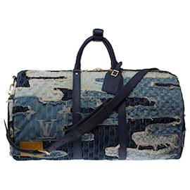 Borsa LOUIS VUITTON Keepall in Denim Blu - 103533