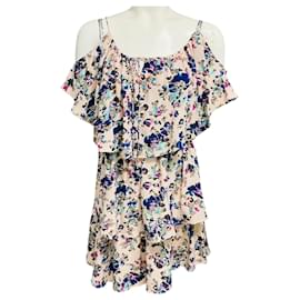 Zimmermann Light Multi Printed Silk Mini Dress