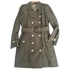 Trench Burberry in cotone kaki