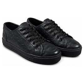 Sneaker Louis Vuitton in pelle nera Monogram