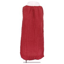 Jupe longue rouge en lin Khaite