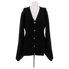 Khaite Schmal geschnittener schwarzer Cardigan aus Kaschmir